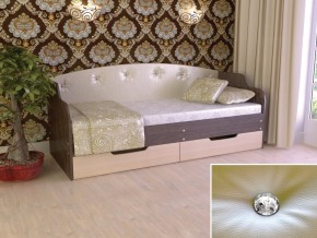 Кровать Юниор Тип 2 Венге/дуб молочный 800х1600 в Копейске - kopejsk.magazinmebel.ru | фото