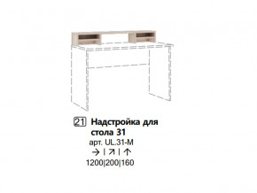 Надстройка для стола 31 (Полка) в Копейске - kopejsk.magazinmebel.ru | фото