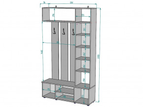 Прихожая с зеркалом V20_M в Копейске - kopejsk.magazinmebel.ru | фото - изображение 3