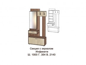 Секция с зеркалом в Копейске - kopejsk.magazinmebel.ru | фото