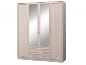 Шкаф 4-х дверный с зеркалом и ящиками в Копейске - kopejsk.magazinmebel.ru | фото