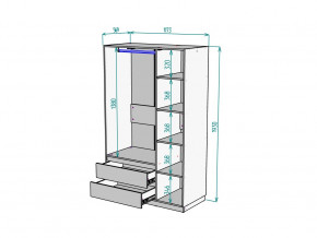 Шкаф Malta light H298 Белый в Копейске - kopejsk.magazinmebel.ru | фото - изображение 2