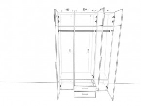 Шкаф распашной 1500К Мокко в Копейске - kopejsk.magazinmebel.ru | фото - изображение 2