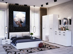 Спальня Нэнси New МДФ Белый глянец холодный, Белый в Копейске - kopejsk.magazinmebel.ru | фото