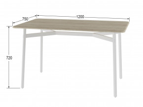 Стол обеденный Кросс дуб санремо/белый в Копейске - kopejsk.magazinmebel.ru | фото - изображение 2