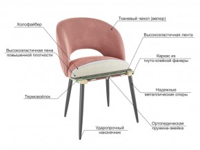 Стул Моли кофе велюр-белый в Копейске - kopejsk.magazinmebel.ru | фото - изображение 3