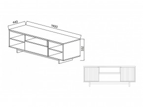 Тумба для ТВА Moderno-1400 Ф5 в Копейске - kopejsk.magazinmebel.ru | фото - изображение 5