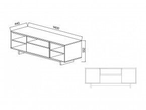 Тумба для ТВА Moderno-1400 Ф6 в Копейске - kopejsk.magazinmebel.ru | фото - изображение 4