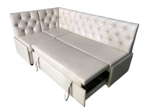 Угловой диван Призма со стяжками белый со спальным местом в Копейске - kopejsk.magazinmebel.ru | фото - изображение 3